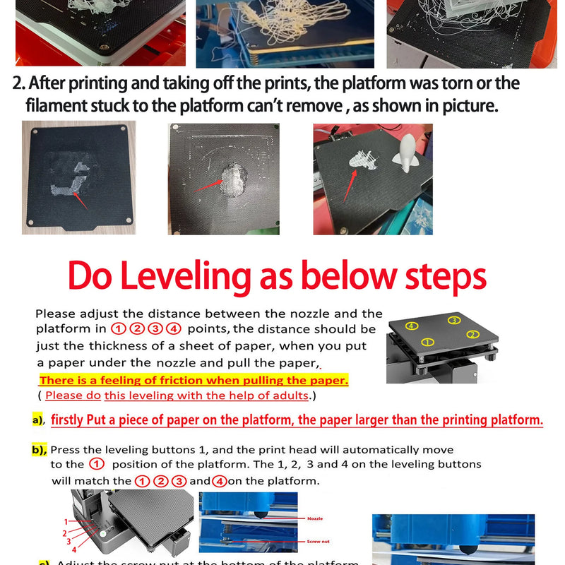 EasyThreed 3D Printer  Entry Level  Compatible with PLA TPU 1.75mm Filament  include Power Adaptor.