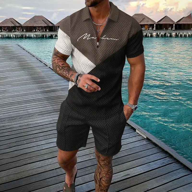 Men's Clothing Tracksuit Sets 3D Print Color Squares | SAMAG
