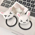 1/2Pcs Cute Plush Bunny Rabbit Hair Tie Hairband For Lolita Girls Students Ponytail Hair Rope Hair Accessories Jewelry