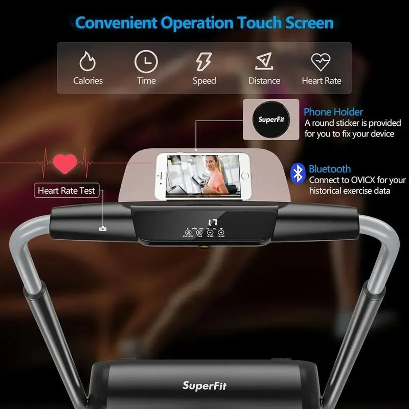 3.0HP Treadmill with LED Touch Screen, Cup Holder | SAMAG