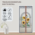 Sunflower mosquito proof door curtain, magnetic screen door, summer screen window, household mosquito net, high-end partition, s