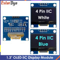 EstarDyn 1.3" OLED Display Module White Blue Color Drive Chip SH1106 128X64 1.3 Inch LCD LED IIC I2C Communicate For Arduino