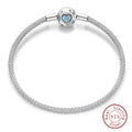 Bracelet Silver 925 Original 17-20CM Star Moon Sun Four Leaf Clover Green Zircon Bracelets Fit DIY Charms Birthday Jewelry Gifts