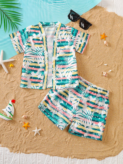 Infant Boys Summer Beach Short Sleeve Open Front | SAMAG