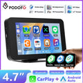 Podofo "Portable Car MP5 Player Wireless Carplay Android Auto Universal Multimedia Video Player Mirrorlink BT USB FM Radio