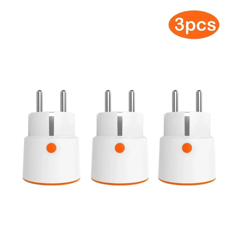 Tuya Smart Zigbee 3.0 Power Plug 16A EU Outlet 3680W Meter Remote Control Work With Zigbee2mqttt And Home Assistant Tuya Hub