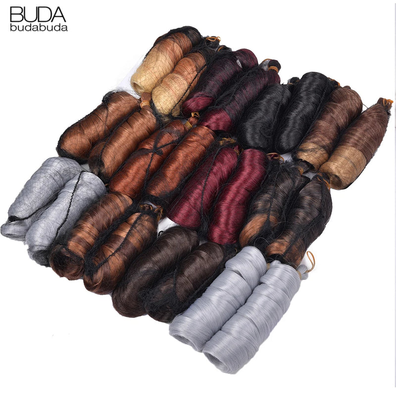 Loose Wave Braiding Hair Extensions 24" Synthetic Spiral Curls Braids Hair Pre Stretched Bouncy Braid French Curls Braiding Hair