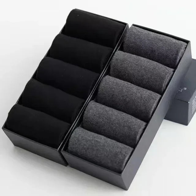 /Lot Men's Pure Cotton Socks Plus Size Solid Color Casual | SAMAG
