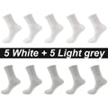 10Pairs/Lot Men Combed Cotton Socks Black Casual Business | SAMAG