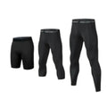 Men's Leggings Compression Pants Sports Leggings Basketball Quarter Shorts Quick Drying Running Training Stretch Fitness Pants