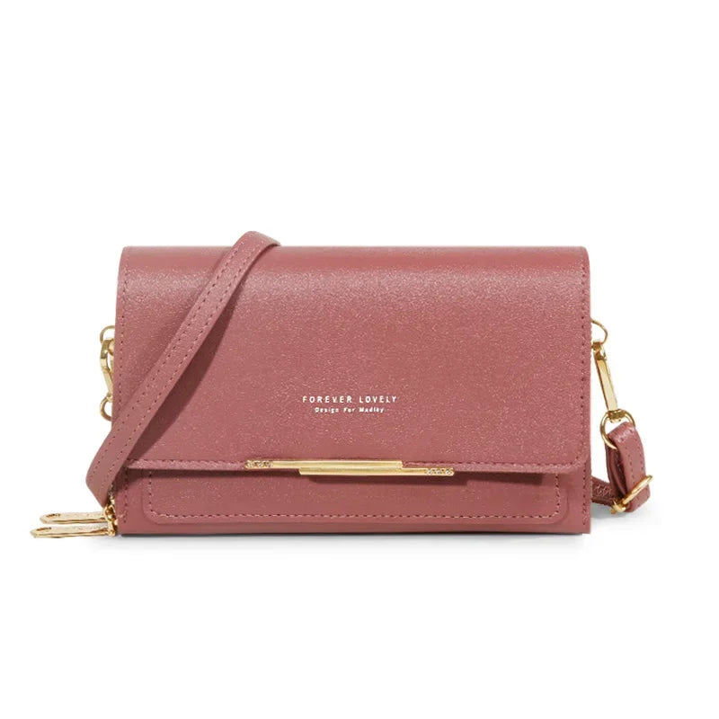 New Women Pu Leather Handbags Female Multifunctional Large Capacity Shoulder Bags Fashion Crossbody Bags For Ladies Phone Purse