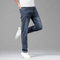 Summer Thin Men's Elastic Cotton Jeans Fashion Gray | SAMAG