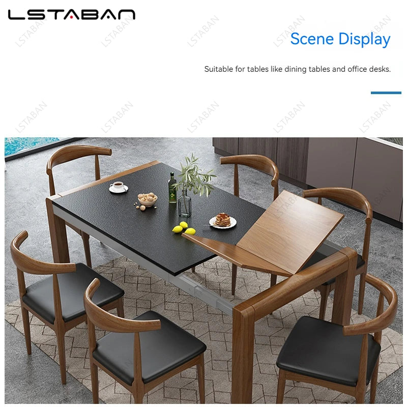 Hidden Folding Table Telescopic Guide Rails Aluminum - View 6 | SAMAG