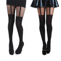 Hot Selling Sexy Women Black Fake Garter Belt Suspender Tights Over The Knee Hosiery Stockings Gifts Wholesale