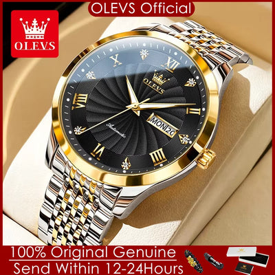 Watch for Men 100% Original Automatic Mechanical Man Watches Steel Strap Waterproof Wristwatches Luxury Brand | SAMAG