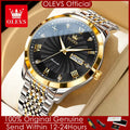 OLEVS Watch for Men 100% Original Automatic Mechanical Man Watches Steel Strap Waterproof Wristwatches Men's Luxury Brand Watch