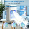 Portable Air Conditioner Fan USB Water Fan Desk Humidifier Fan Home Portable Air Cooler  Desktop Cooling Fan with Night Light
