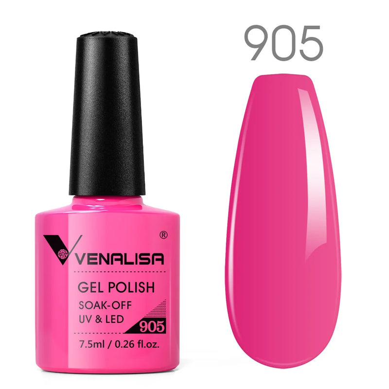 VENALISA Non Cleansing Topcoat Nail Art 7.5ml Soak off Base Coat Foundation No Wipe Top Coat Nail Gel Funny Bunny Gel Varnish