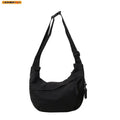 Nylon Hobos Crossbody Bags Solid Casual Zipper Bags 2024 Fashion High Capacity Solid Color Single Shoulder Totes Bag