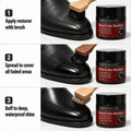 Leather Shoe Repair Cream, Black Dye Restorer for Fading & Scratches, Waterproof Polish for Daily Casual Shoes