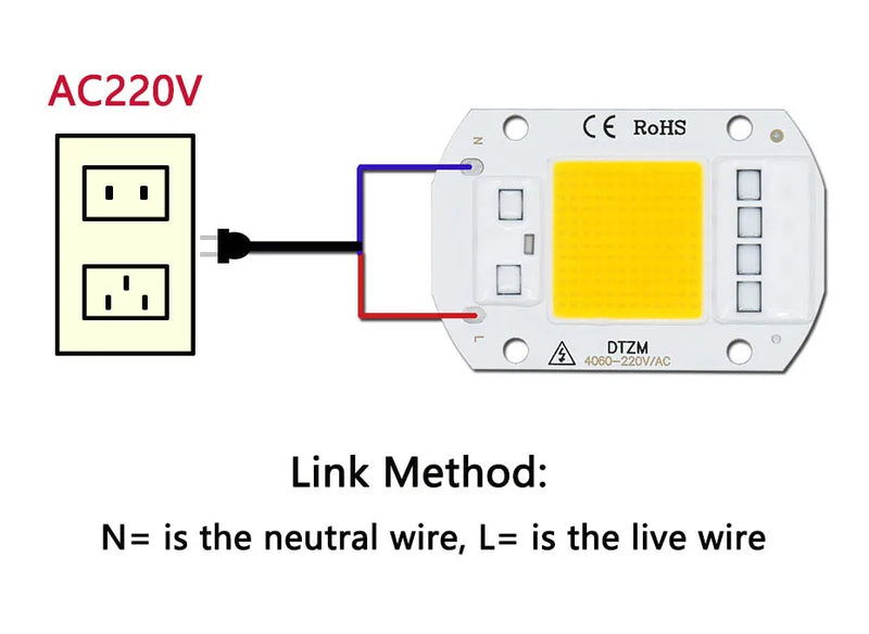 10W 20W 30W 50W AC220V  LED COB chip Engine Smart IC Chips For DIY LED Floodlight Spotlight Lamp