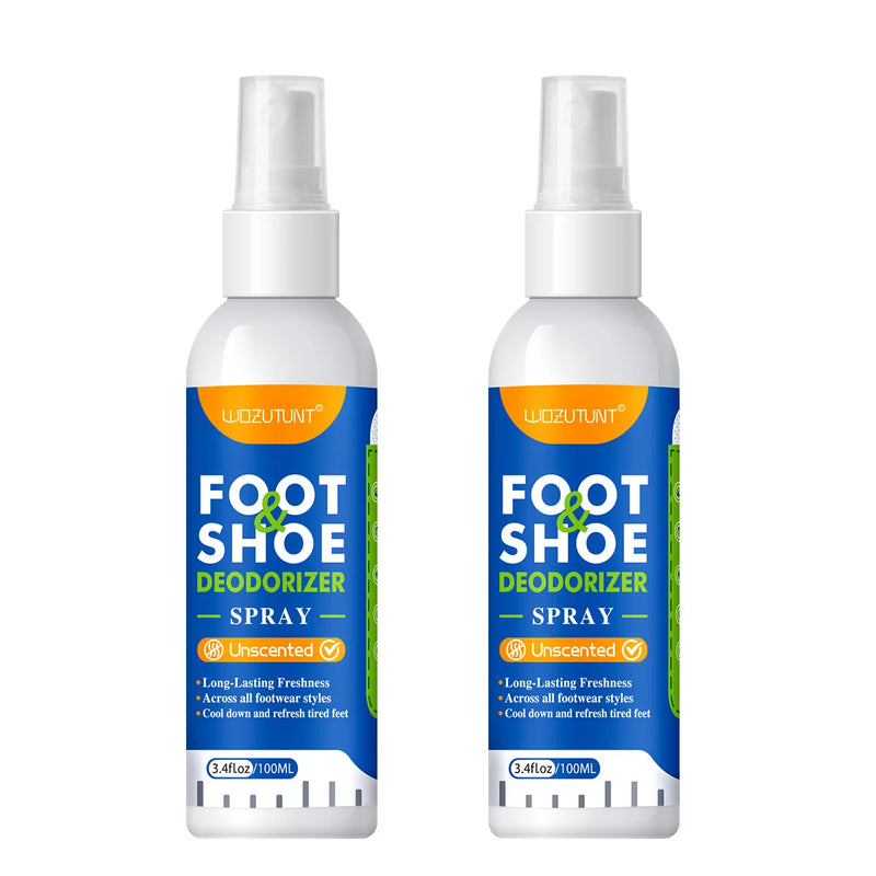 100ml Foot Shoes Deodorizer Spray Lemon Perfume Feet Shock Odor Nemesis Deodorant Removal Antibacterial Refresh Stink Freshener