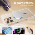 Luxury Magnetic Transparent Phone Case for iPhone 16 12 13 14 15 Pro Max for Magsafe Wireless Charge Shockproof Clear Cover