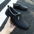 Wear-resistant Male Shoes Waterproof and Non-slip Rubber Fashion Pvc Wide Toes Men's Rain Boots Designer Without Lacing New Gum