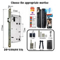 6068,5572,6072,6085 Mortise Lock Tuya Wifi App Camera Smart Digital Lock With Fingerprint Face Key Card Rfid