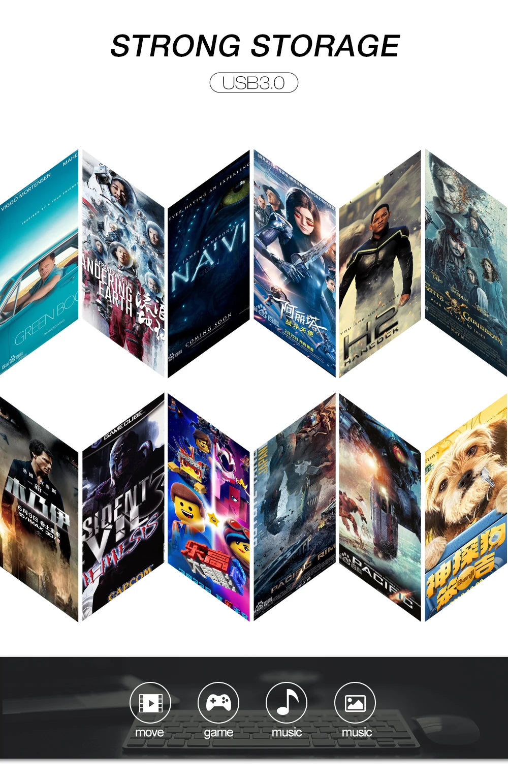 High Speed USB 3.0 Mini Metal Flash Drive 16GB 32GB 64GB 128GB Pendrive Waterproof usb drive Pen memory Sticks with key Chain