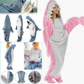 Large Size Thickened Warm Flannel Winter Pajamas Shark | SAMAG