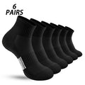 6 Pairs of Men's Solid Color Vertical Striped Mid-Calf | SAMAG