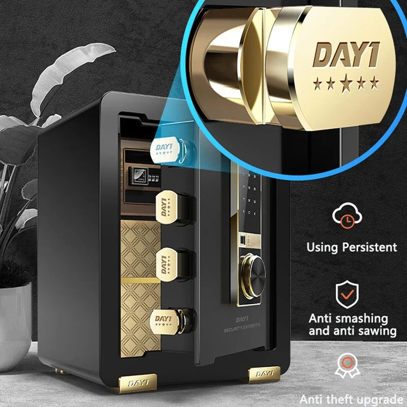 Electronic Safe Deposit Box Digital Password & Fingerprint Unlock For Store Money Jewelry Documents - View 2 | SAMAG