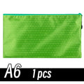 A4/A6 Pencil Bag Zipper Pouch Document Puzzle Bag Waterproof Zip File Folders Pencil Case Storage Bags School Office Supplies