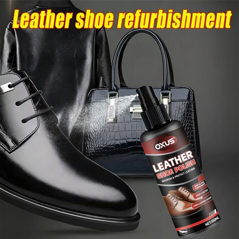 Shoe Polish Spray Kit - Restores Color for Seats, Sofas, Jackets, Shoes, Bags, and Apparel, Prevents Aging, Quickly Restores