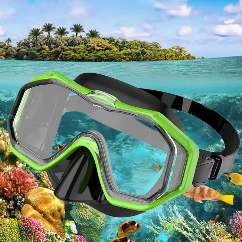 Unisex PC Glass Swim Goggles with Nose Cover PVC Strap | SAMAG