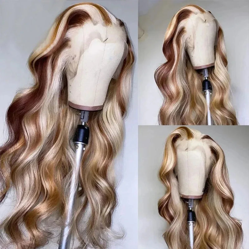 180Density Honey Blonde Wig Long Body Wave Lace Front Wigs Blonde 13x4 Hd Lace Frontal Wig Pre Plucked Daily Wear For Women