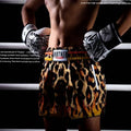 TopFight 2026 Large XXXL Leopard Pattern Boxing Shorts High Waist Muay Thai Pants for Men Women