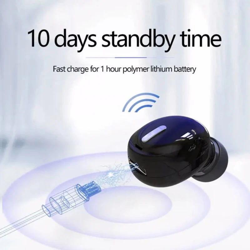 1Pc Wireless Bluetooth-compatible 5.0 Earphone In Ear Sport With Handsfree Headset All Phone Headphones