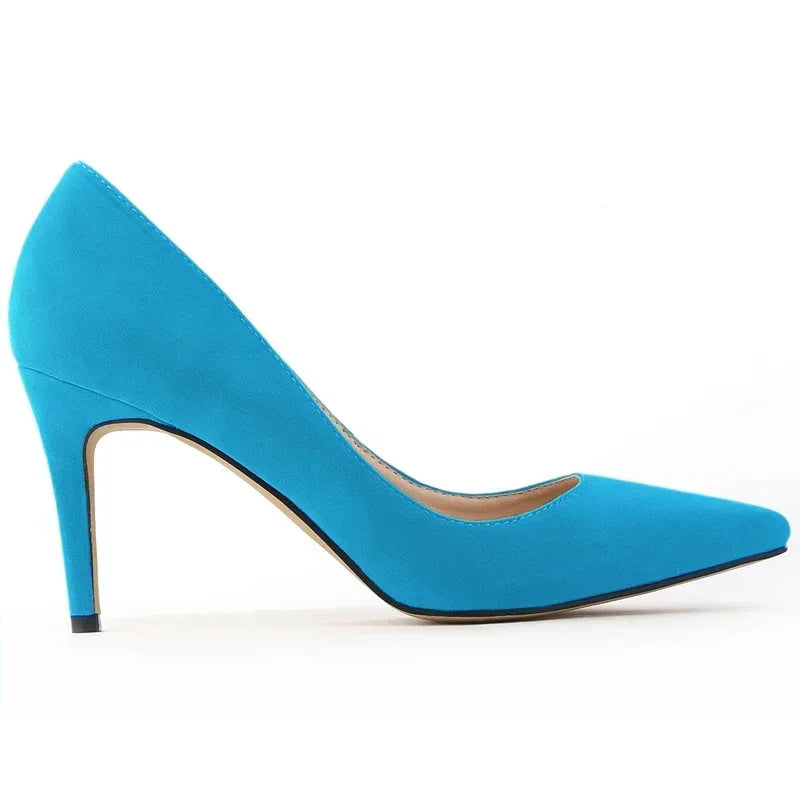 High Heels Classic Pumps Women's Stilettos Sexy Ponited Toes Fashion Office Party Red Wedding Female Comfort Women Party Shoes