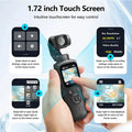 4K Pocket Action Camera 330° Auto-rotate Len Sport Camera Touchscreen Zoom Cam Face Tracking Portable Vlog Video Recorder Moto