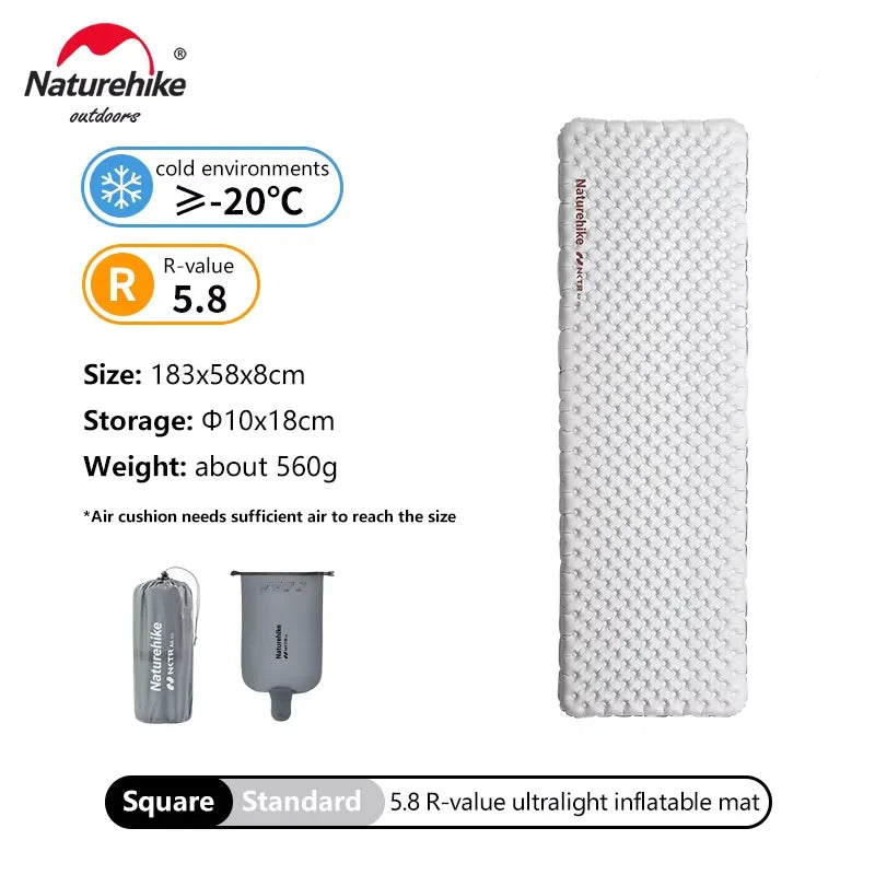 Naturehike Inflatable Mat Ultralight 5.8 High R Value | SAMAG