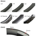 2026 Year 700C 28mm 30mm Wide Road Disc Carbon Rims Tubeless Disc Brake Rims Depth 30 35 40 45 50 55 60mm Carbon Road Wheel