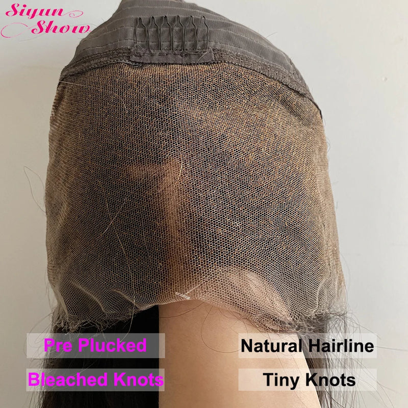 Raw Vietnamese Human Hair Wigs 15A Super Double Drawn Bone Straight Bob Wigs HD Transparent Full Lace Frontal Wig Bleached Knots