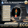 2026 New AI Accurate Diagnosis Body Fat Uric Acid BP ECG SmartWatch HD AMOLED Screen call Sport Health Smart watch For Men women