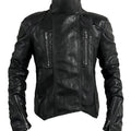 Mauroicardi Spring Black Short Pu Leather Jacket Men with Back Zipper Luxury Brands Original Emo Streetwear Punk Style Clothing