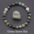 Women's Genuine Tree Patterned Agates Beads Bracelet Real