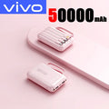 VIVO Mini 500000mAh Power Bank Super Fast Charging 4 in 1 Built in Cables LED Digital Display Power Bank for iPhone Samsung