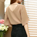 Summer New Casual Women Chiffon Shirt Female Lotus Leaf - View 3 | SAMAG