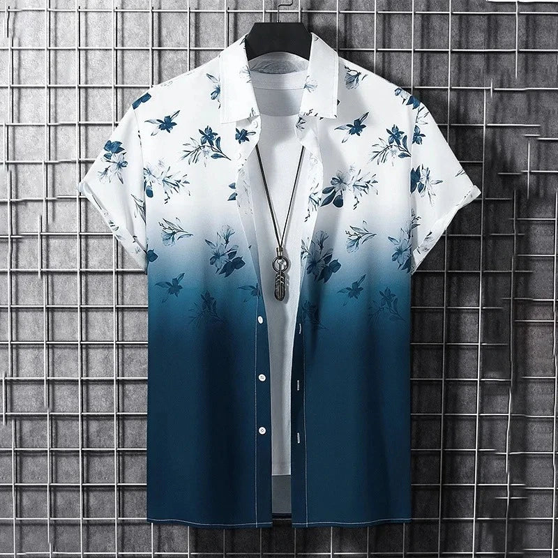 Summer Flower Graffiti 3D Print Men's Street Fashion | SAMAG
